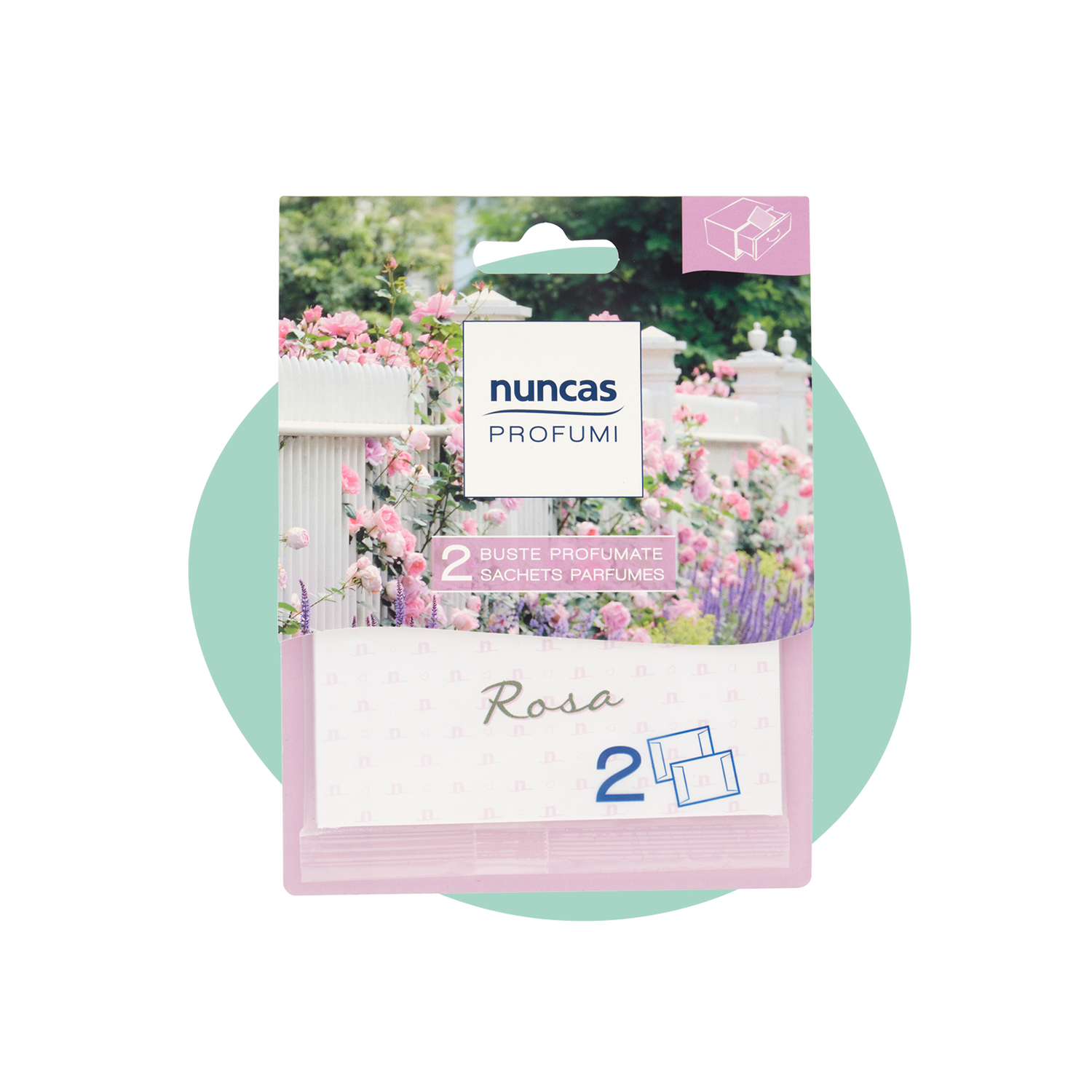Buste Profumate per Cassetti Rosa