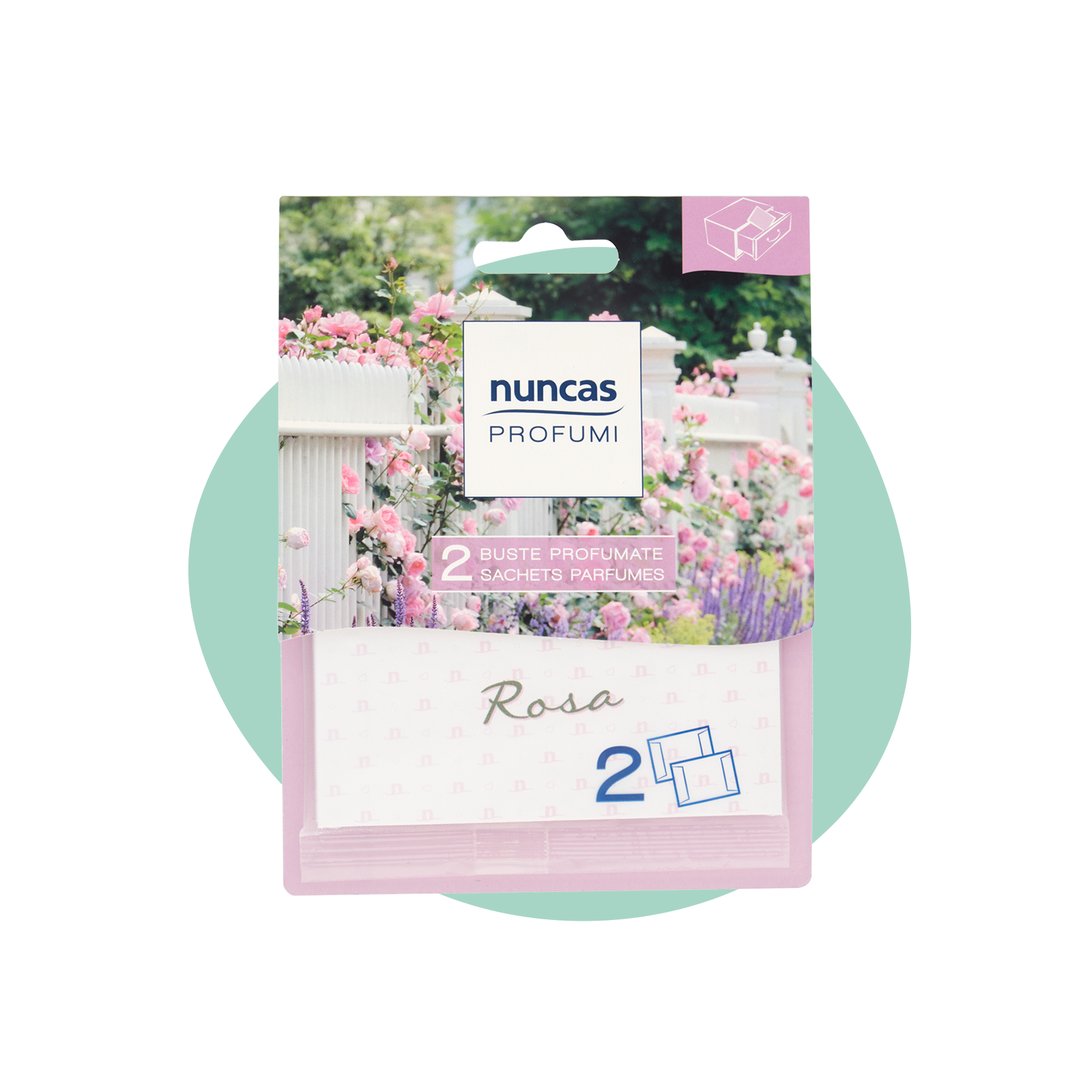 Buste Profumate per Cassetti Rosa