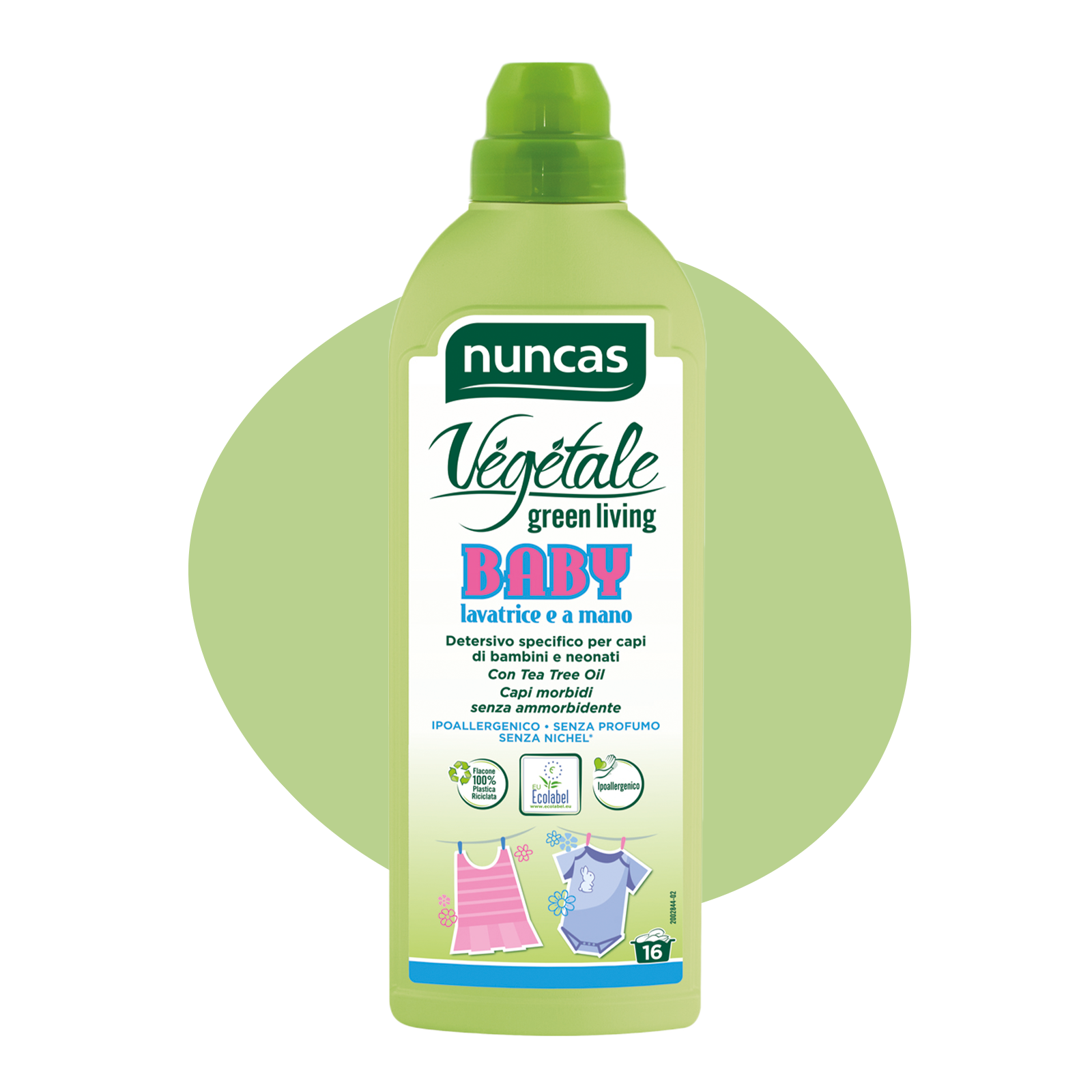 Vegetale Detergente Specifico Baby Indumenti Bambini e Neonati