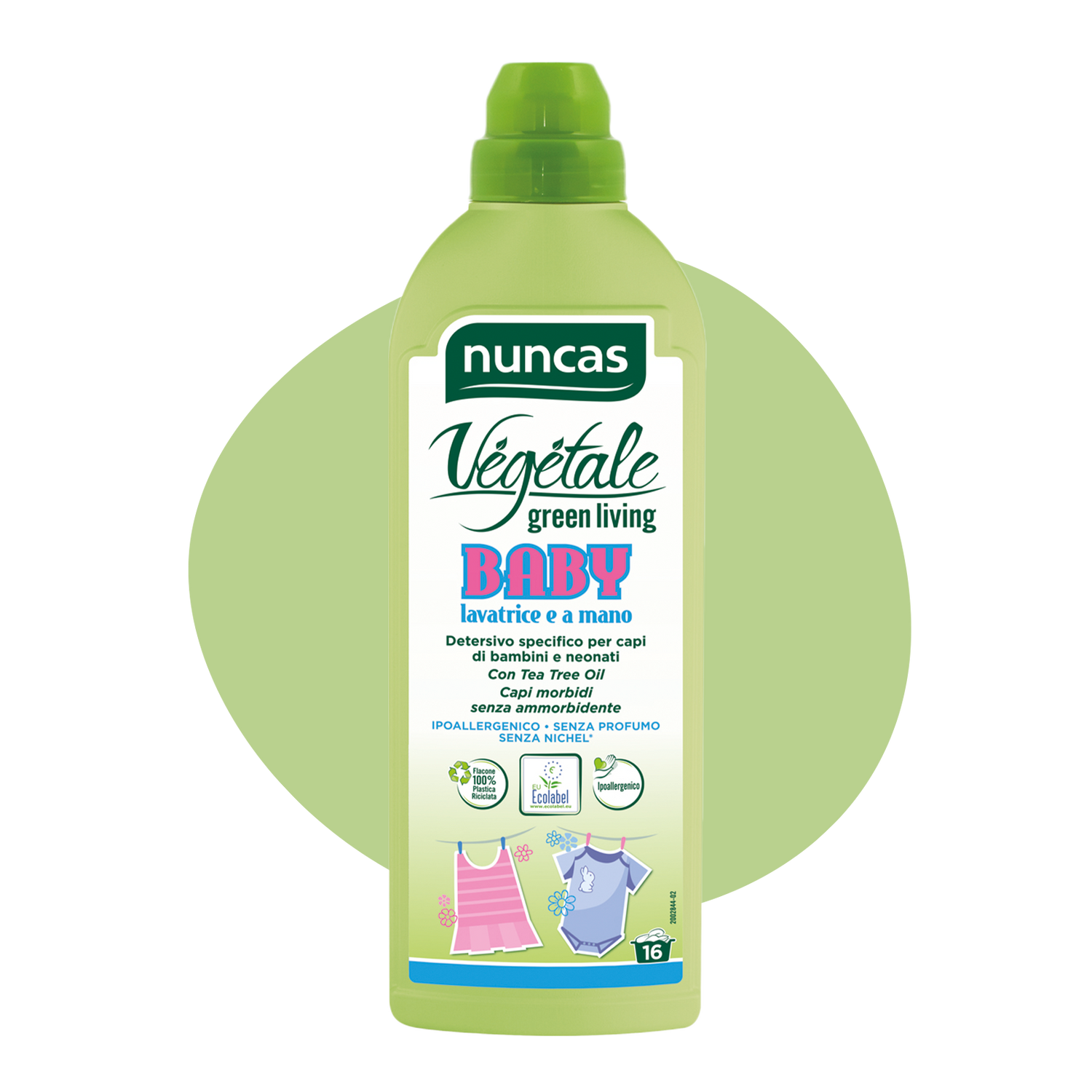 Vegetale Detergente Specifico Baby Indumenti Bambini e Neonati