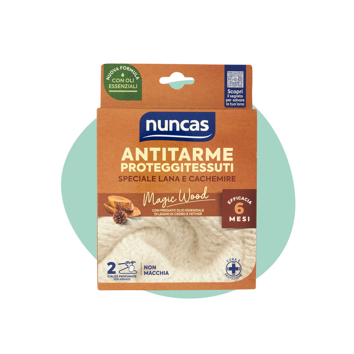 Antitarme proteggitessuti cialde Magic Wood