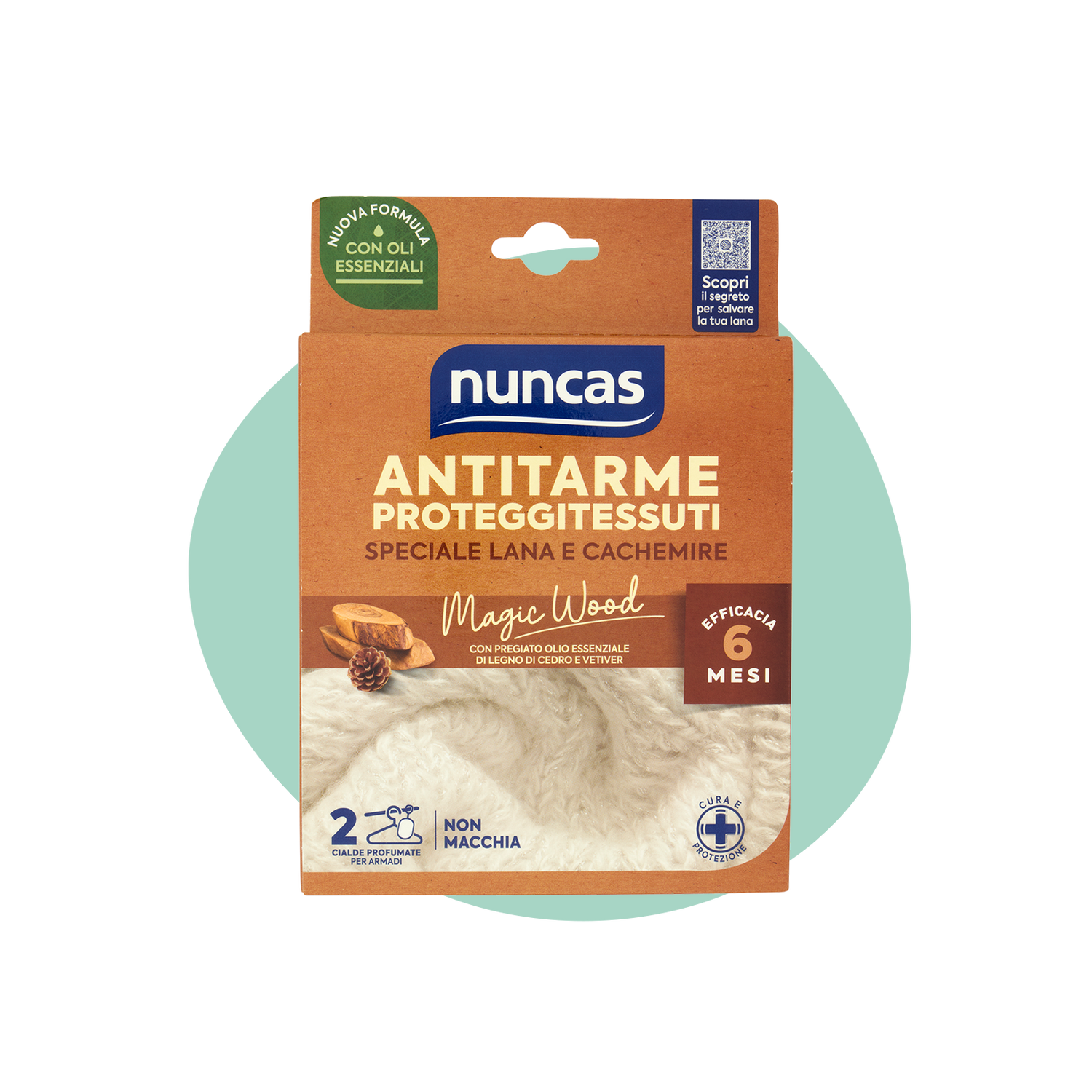 Antitarme proteggitessuti cialde Magic Wood