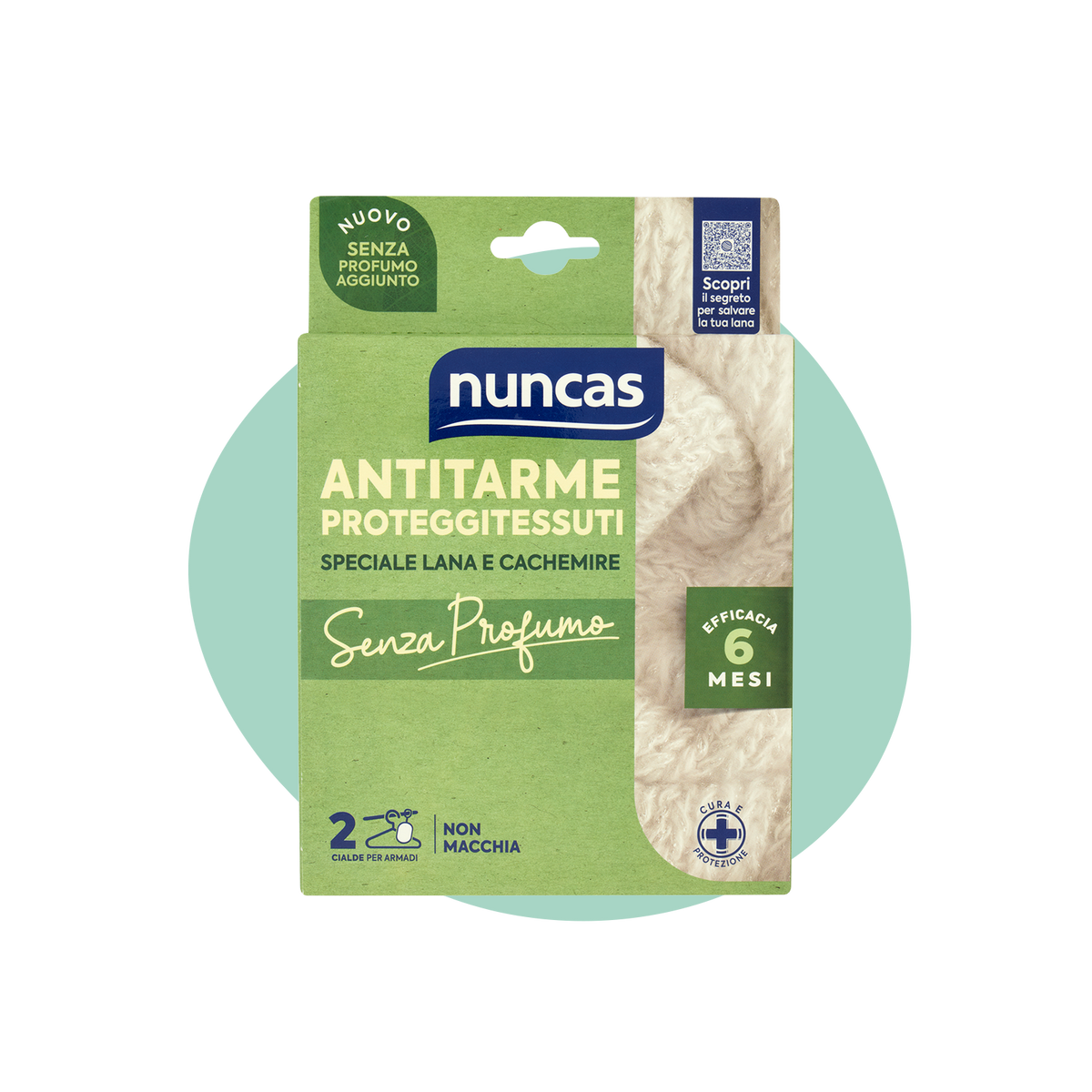 Antitarme proteggitessuti cialde Senza Profumo