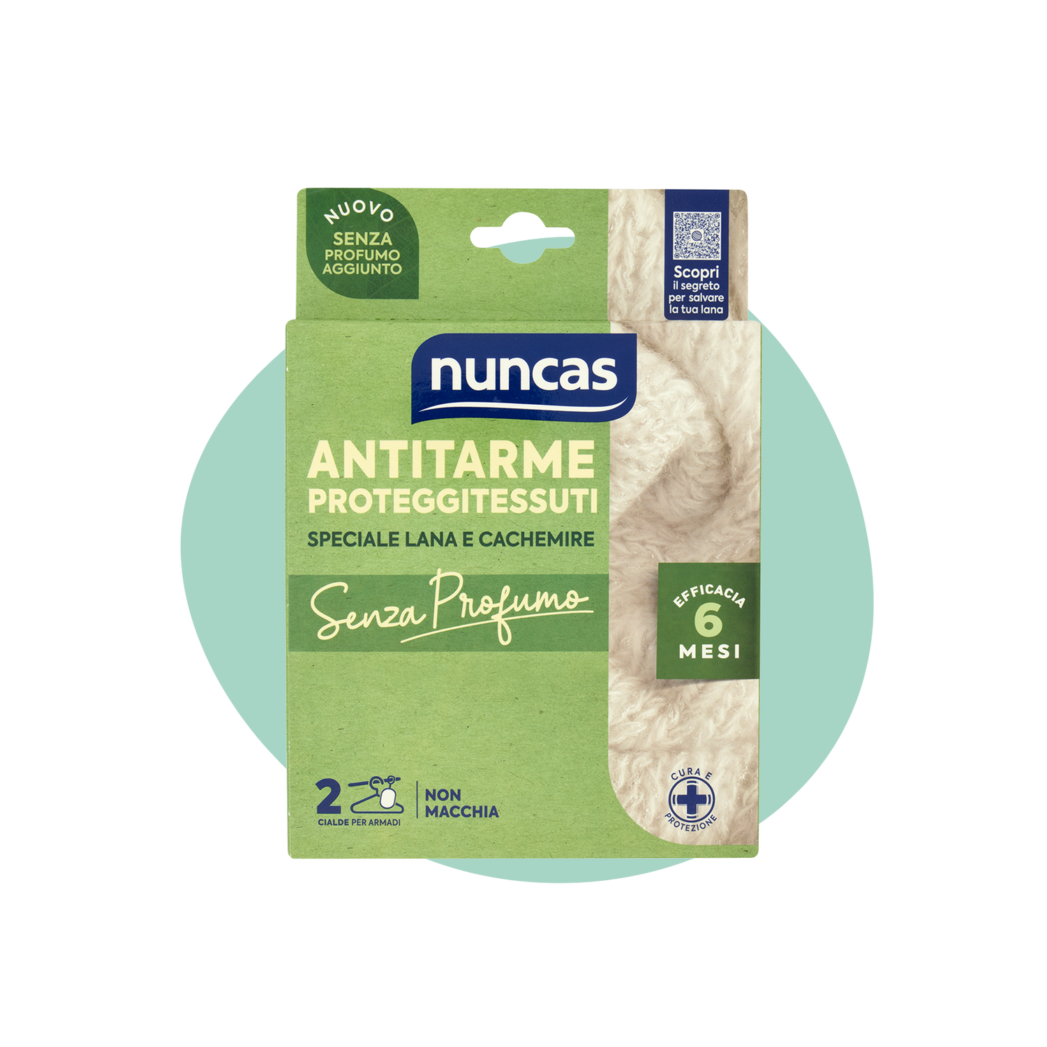 Antitarme proteggitessuti cialde Senza Profumo