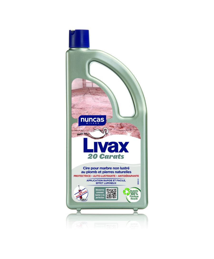 Livax 20 Carati - Cire Protectrice Metallisée Pour le Marbre - 1000ml