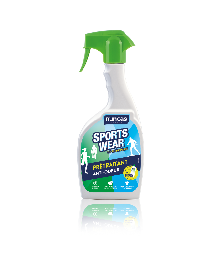 Sportswear Prétraitant Anti-odeurs pour Tissus en Contact avec la Peau - 500 ml