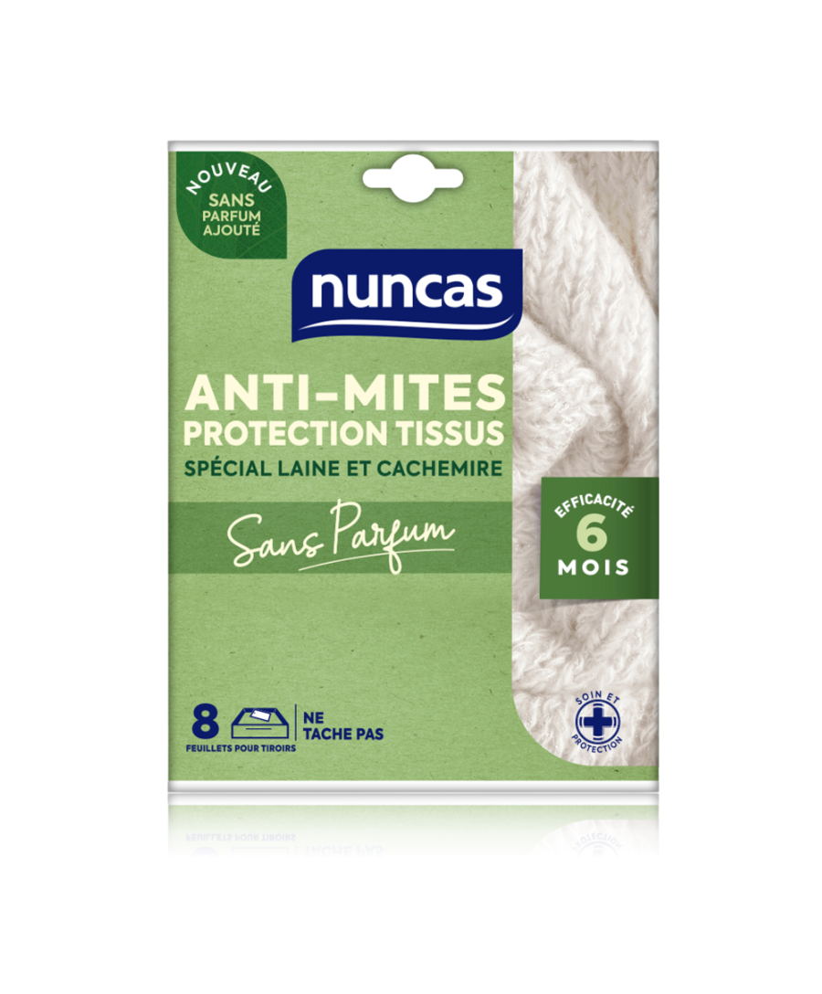 Antimites Protection Tissus 8 Feuillets Sans Parfum
