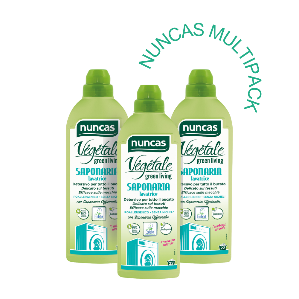 Vegetale Saponaria Detersivo Lavatrice - 1000ml - Multipack | Nuncas