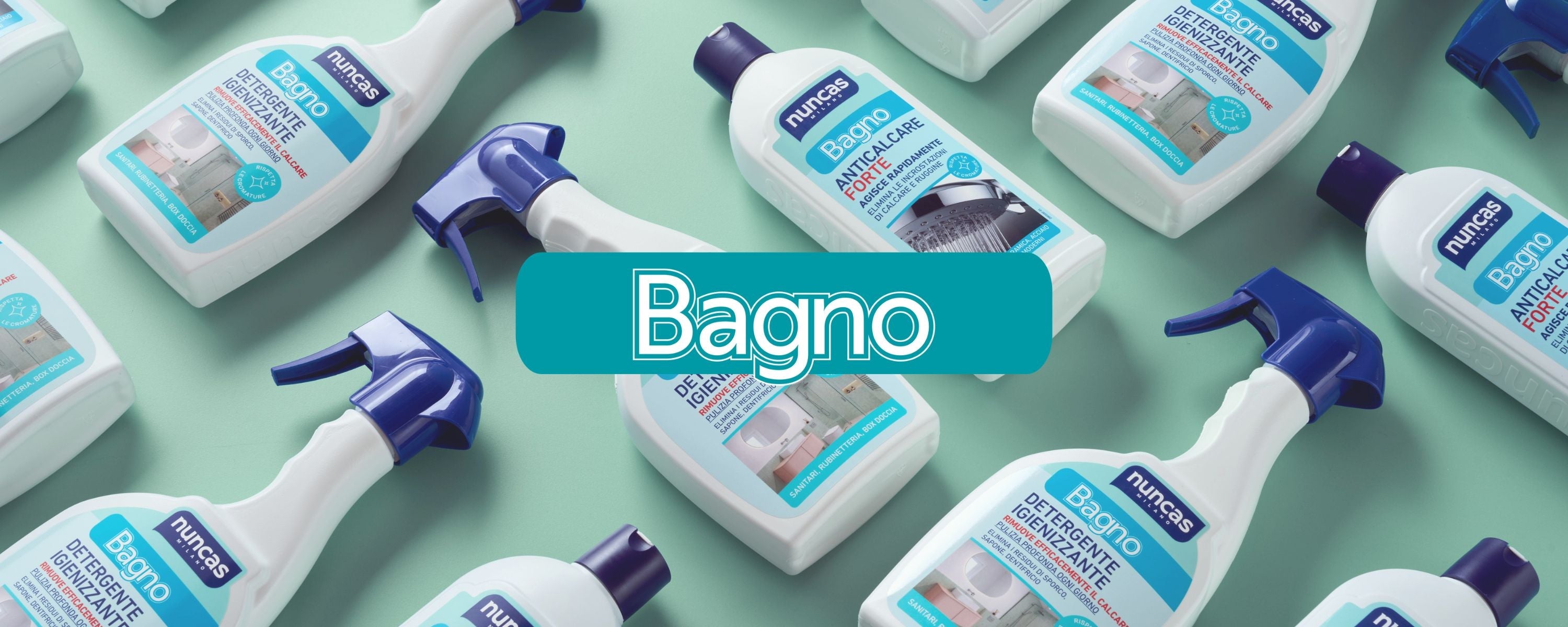 Soluzioni specifiche per l'igiene di tutto il bagno, dal&nbsp;mantenimento quotidiano alla pulizia profonda delle incrostazioni.