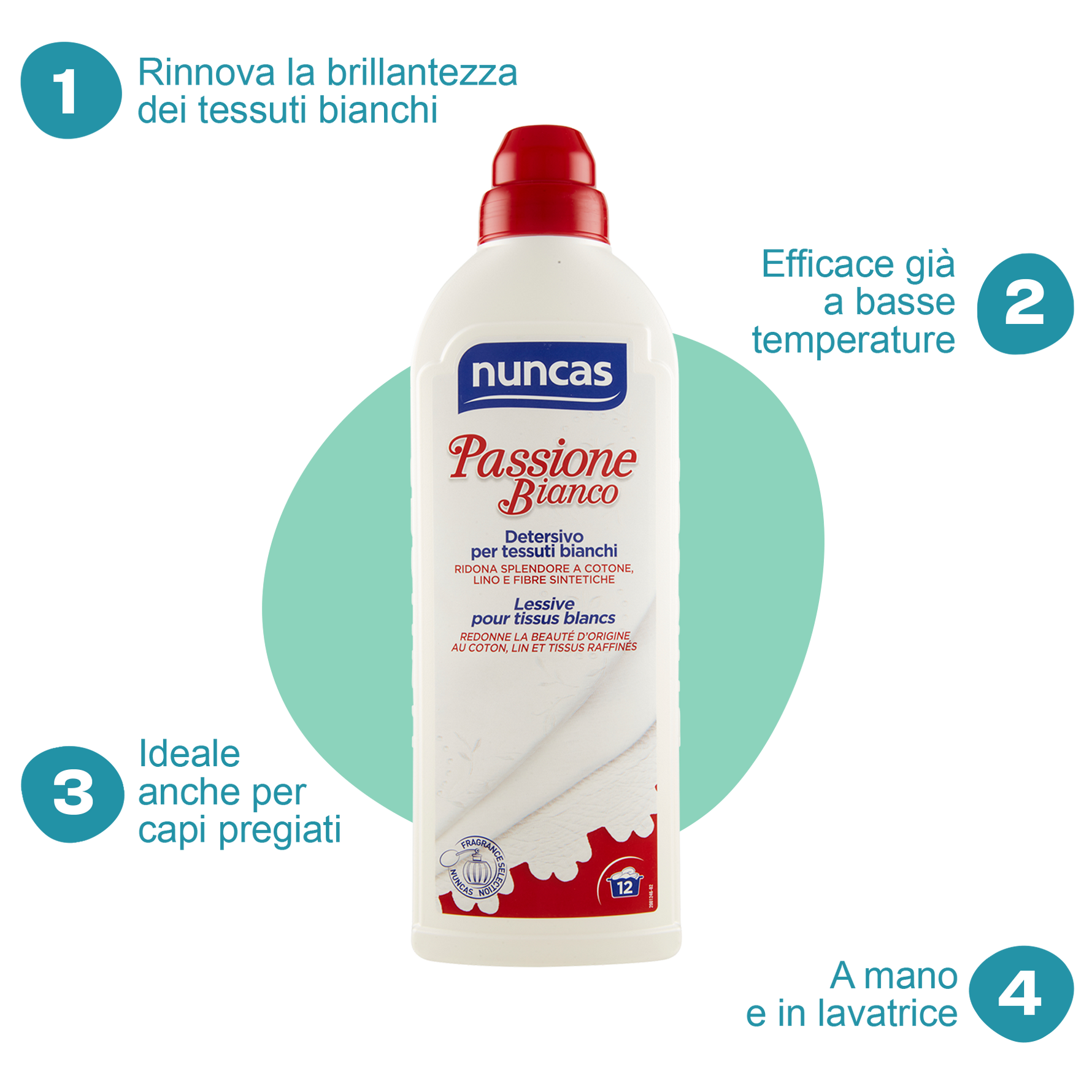 Passione Bianco Detersivo - 750ml | Nuncas