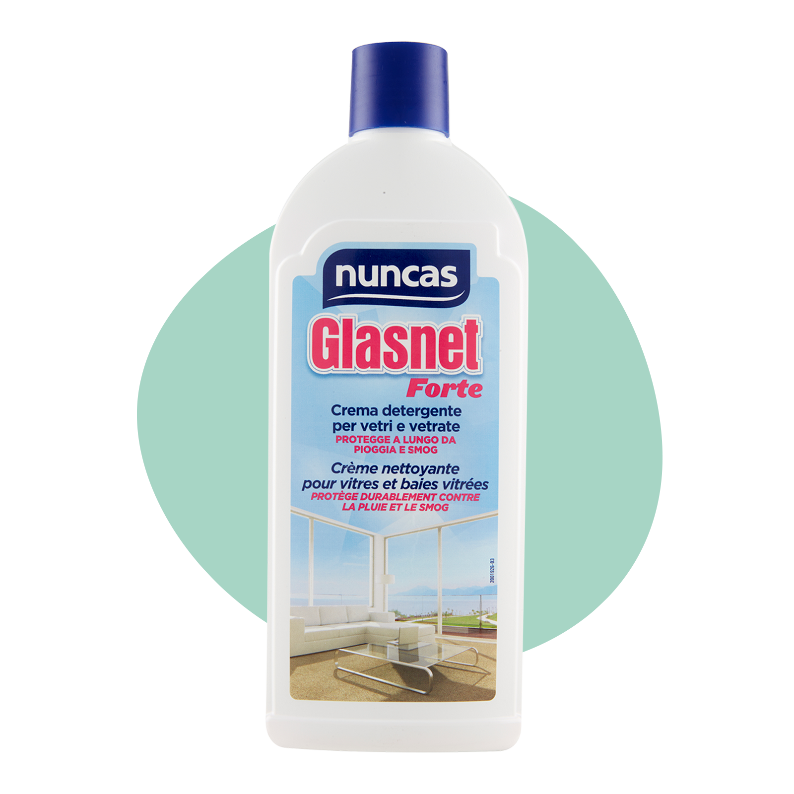 Glasnet Crema Detergente Grandi Vetri e Vetrate Forte