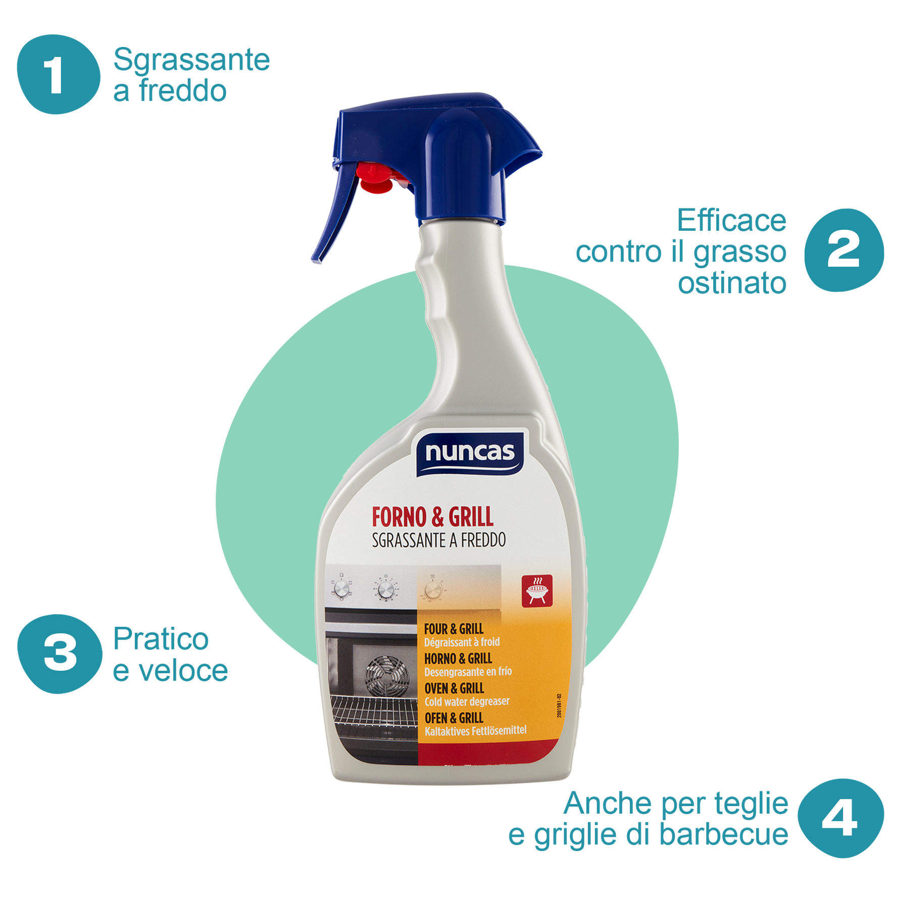 Forno & Grill Sgrassante a Freddo - 500ml | Nuncas