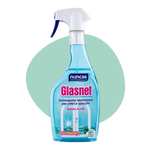 Glasnet Detergente Vetri e Specchi - 750ml | Spray vetri che non lascia aloni, adatto anche per il plexiglass | Nuncas
