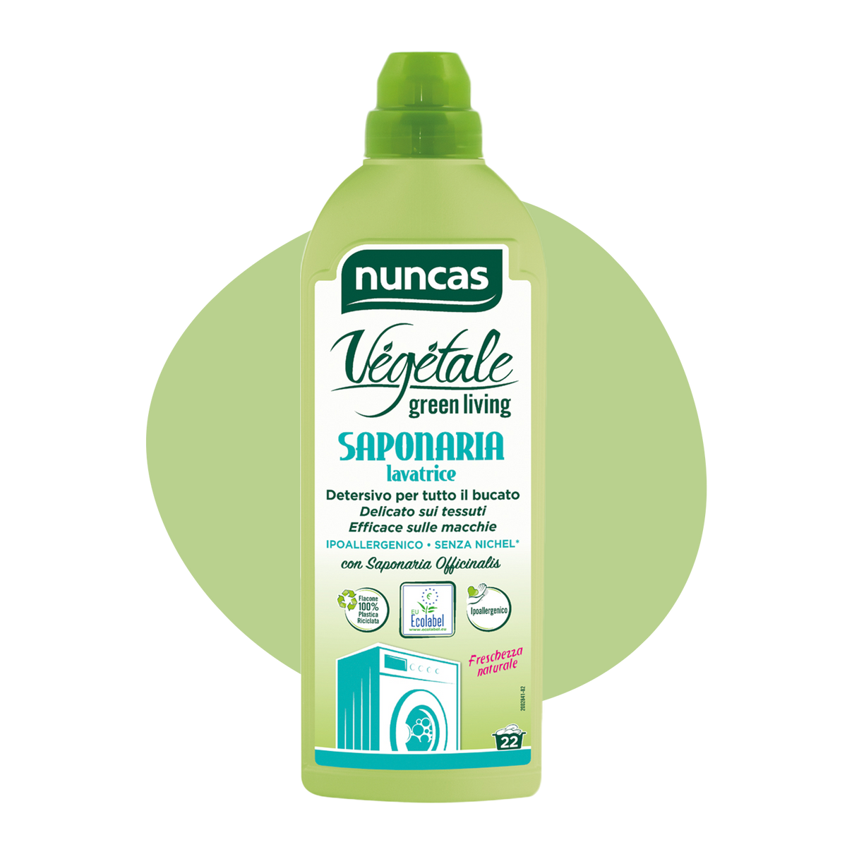 Vegetale Saponaria Detersivo Lavatrice - 1000ml | Nuncas