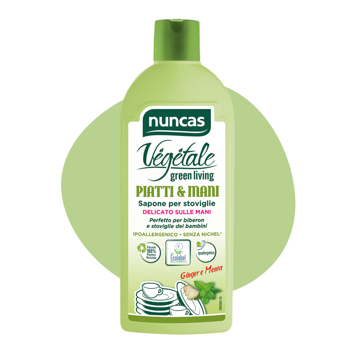 Vegetale Detergente Piatti e Mani - 500ml | Nuncas