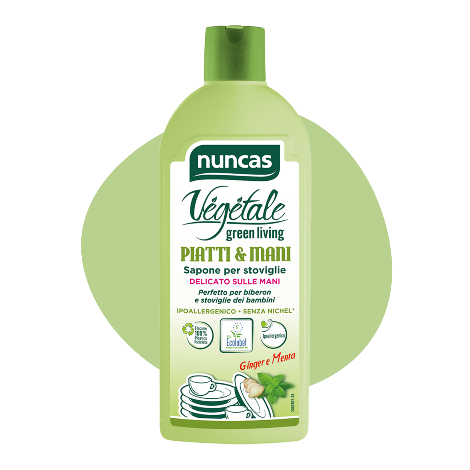 Vegetale Detergente Piatti e Mani - 500ml | Nuncas