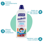 Biolindo Detersivo Lavatrice Capi Bianchi e Colorati - 1000ml | Nuncas