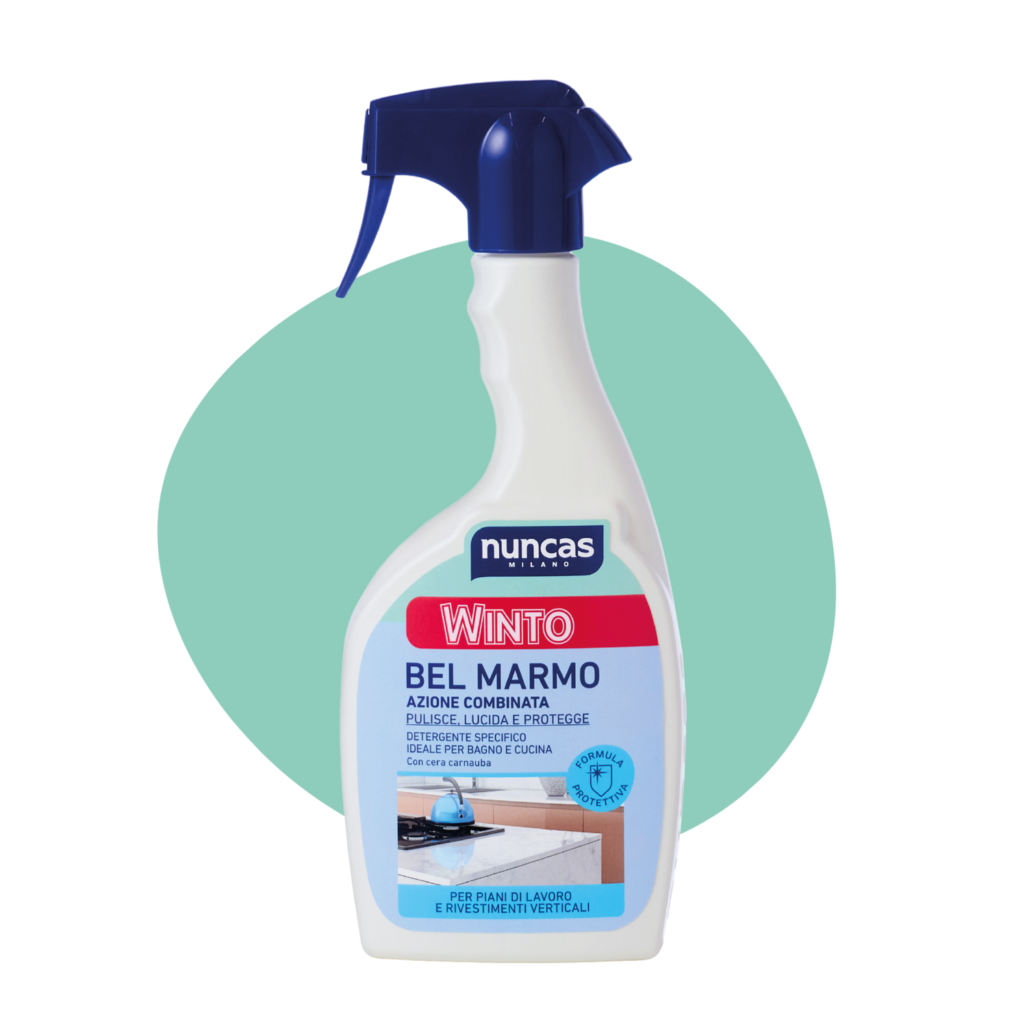 Winto Bel marmo Detergente spray  per piccole superfici in marmo - 500 ml | Nuncas