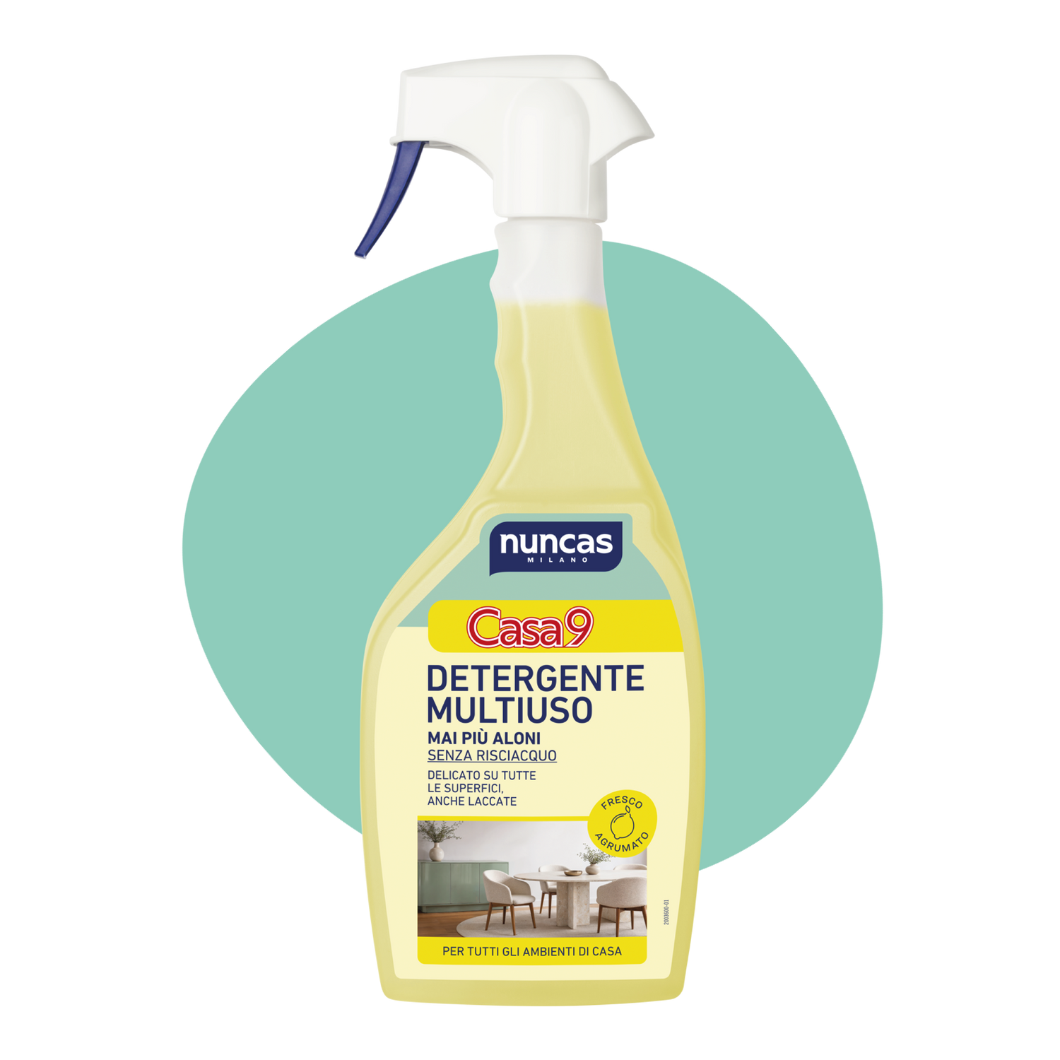 Casa9 Detergente Multiuso Fresco Agrumato - 750ml