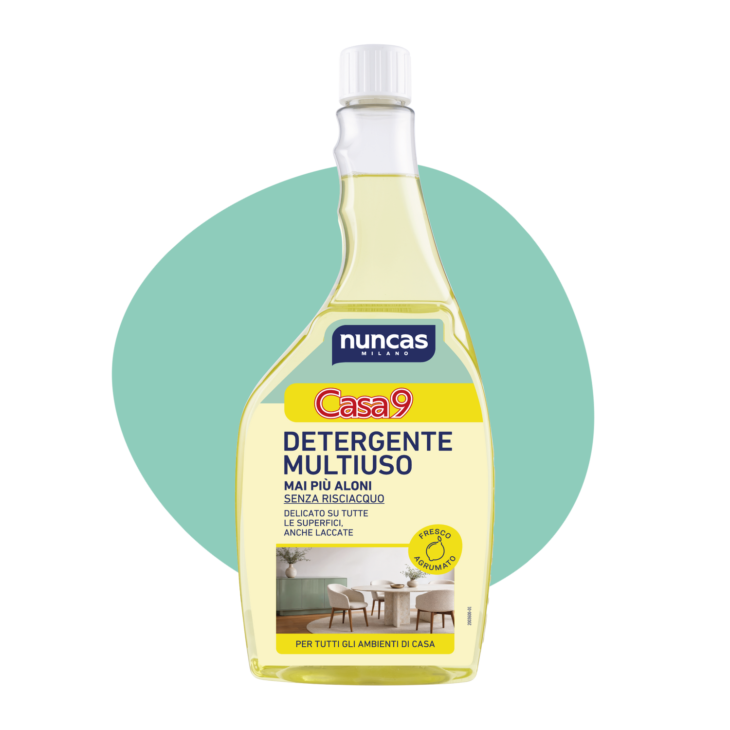 Casa9 Detergente Multiuso Fresco Agrumato Ricarica - 750ml