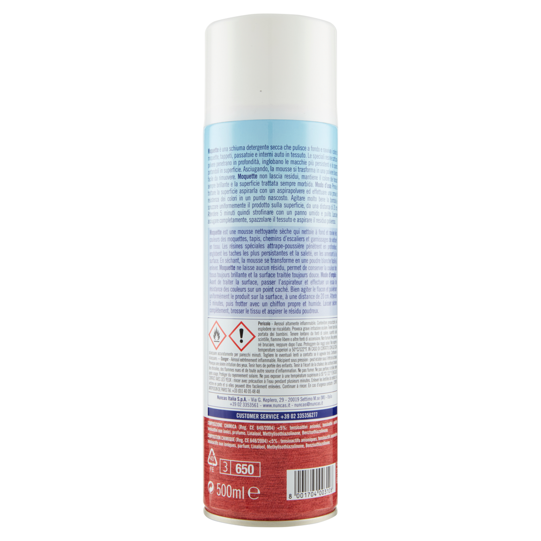 Moquette Spray Smacchiante Moquette e Tappeti - 500ml