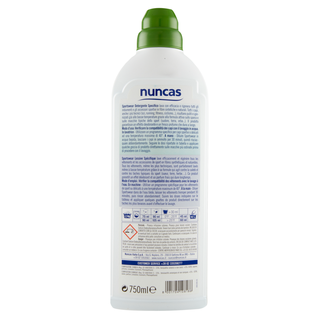 Sportswear Detergente Specifico Capi Tecnici - 750ml