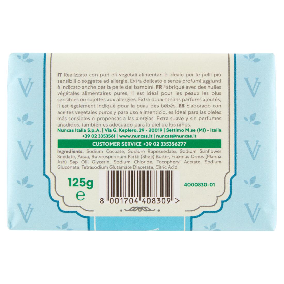 Vittoria Verde saponi pratici e funzionali Ipoallergenico - 125g