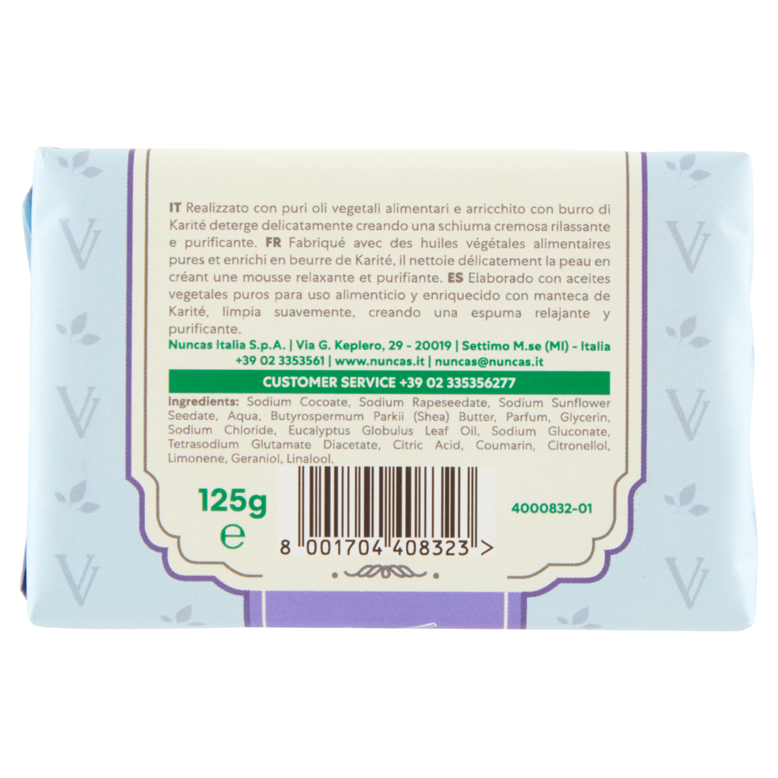 Vittoria Verde Jabones Cremosos Lavanda y Eucalipto