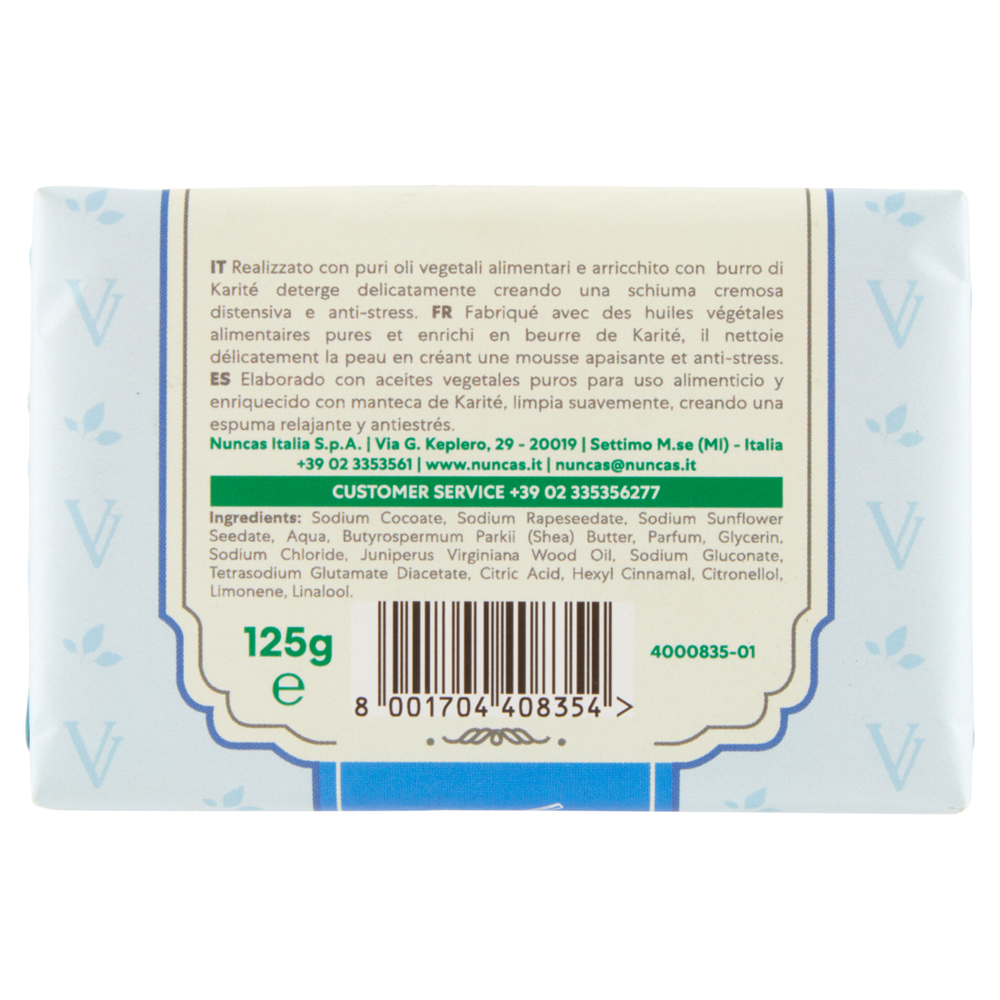 Vittoria Verde Saponi Cremosi Legno di Cedro e Ginepro - 125g