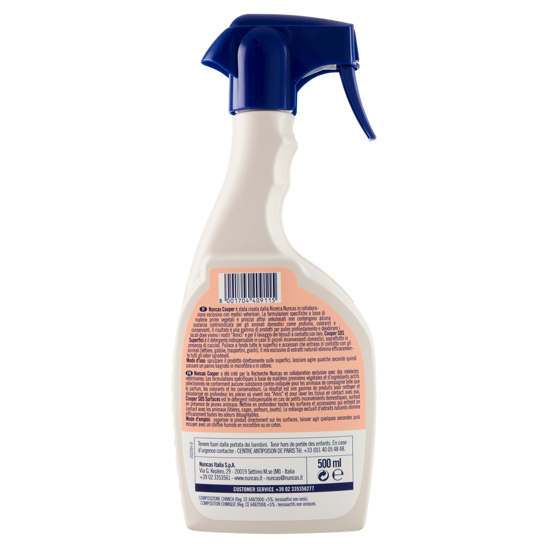 Cooper Sgrassatore SOS Superfici a Contatto con gli Animali - 500ml