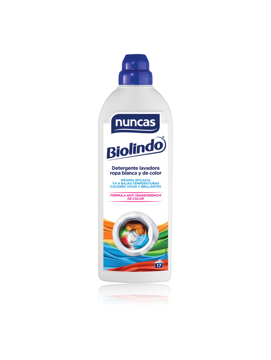 Biolindo Detergente para lavadora para prendas blancas y de color - 1000ml