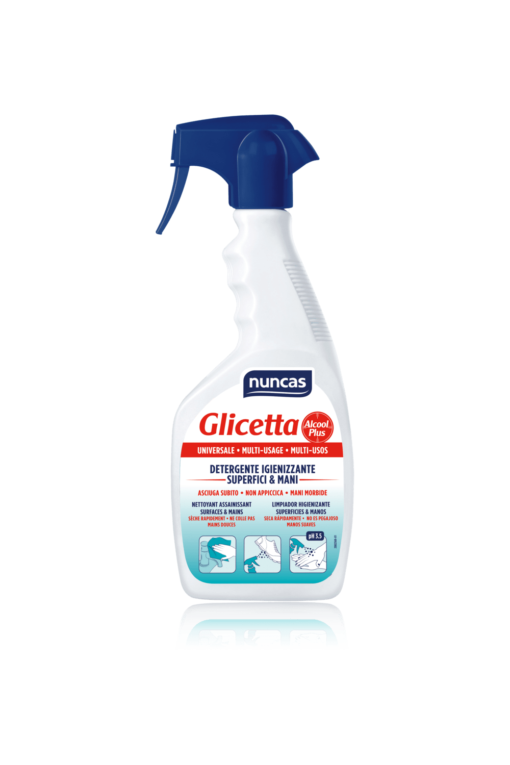 Glicetta Gel Higienizante Superficies y Manos - 500 ml