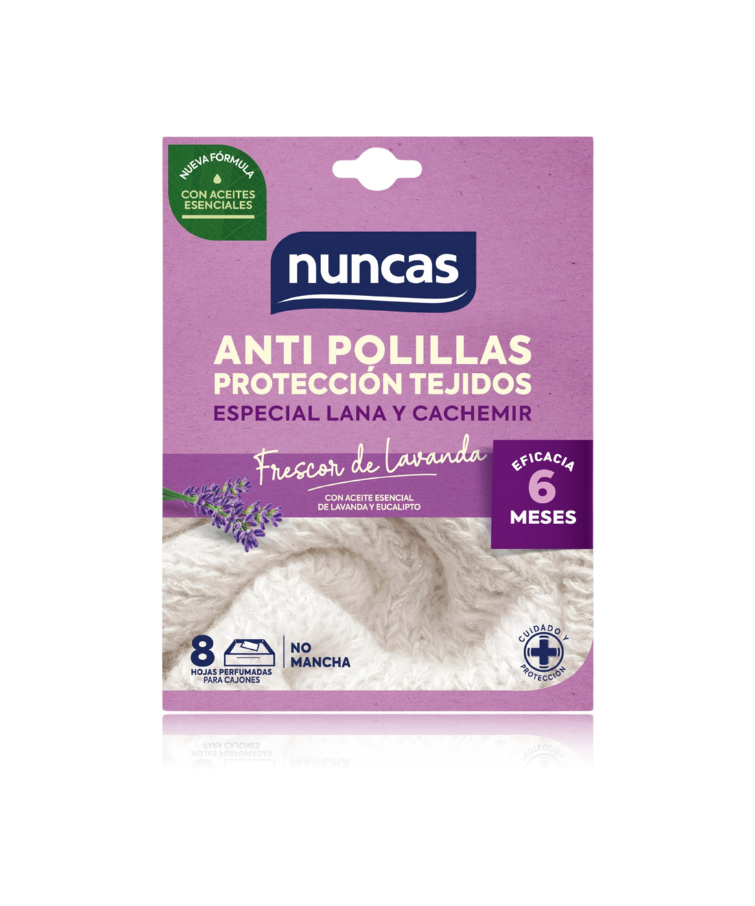 Antipolillas Proteccion Tejidos 8 hojas de Lavanda Fresca