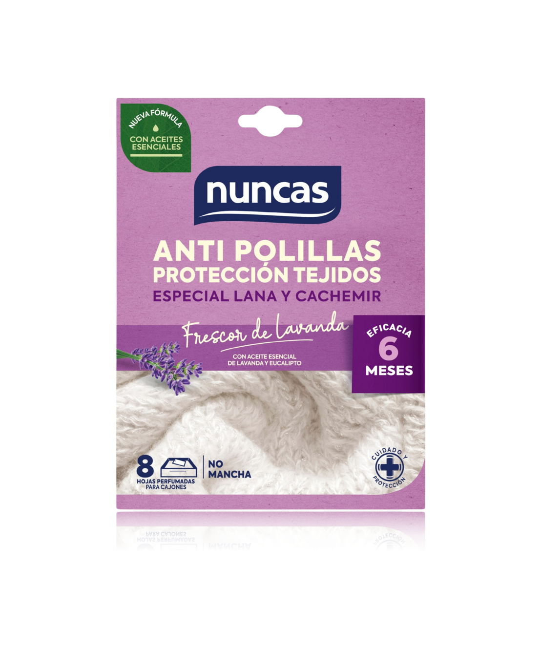 Antipolillas Proteccion Tejidos 8 hojas de Lavanda Fresca