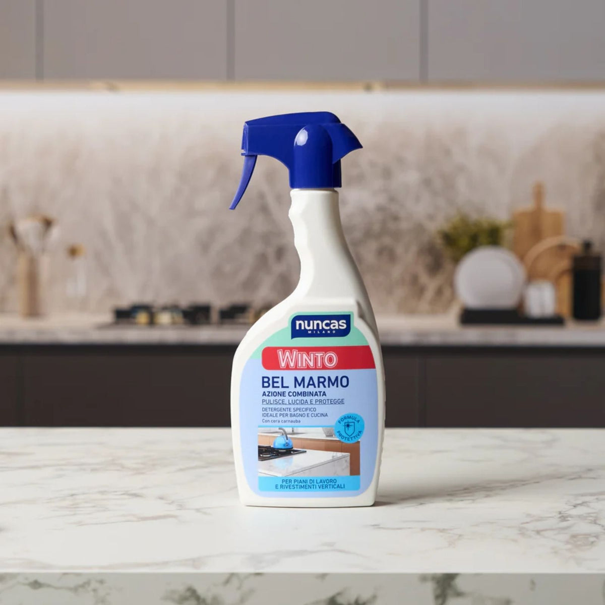 Winto Bel Marmo - immagine ambientata del prodotto posizionato su superficie di marmo in cucina