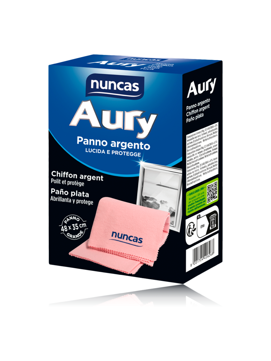 Aury - Paño de limpieza para plata - 1 pieza