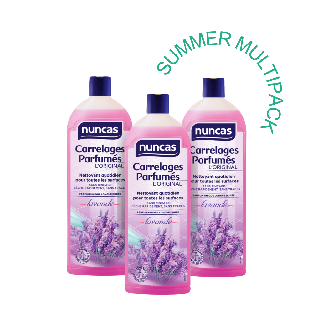 Carrelages Parfumés - Nettoyant pour Sols - Lavande - 1000ml - Multipack | Nuncas