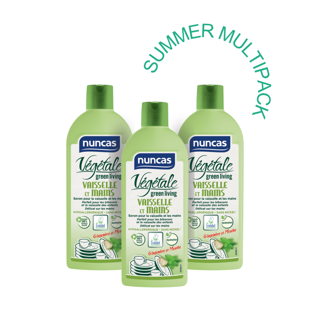 Végétale - Vaisselle & Mains - Savon Délicat - 500ml - Multipack | Nuncas