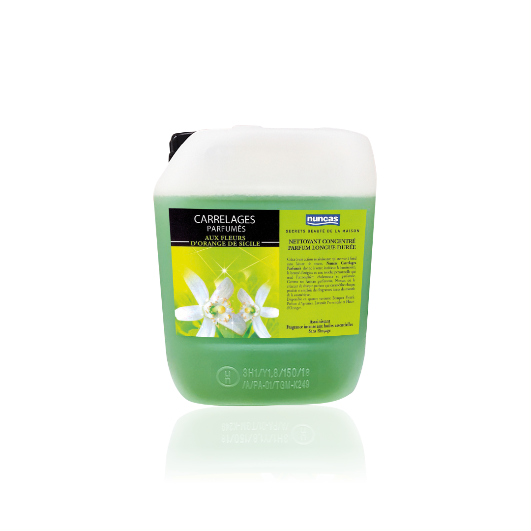 Carrelages Parfumés Nettoyant pour Sols - Fleurs D’oranger parfumée - 5000 ml